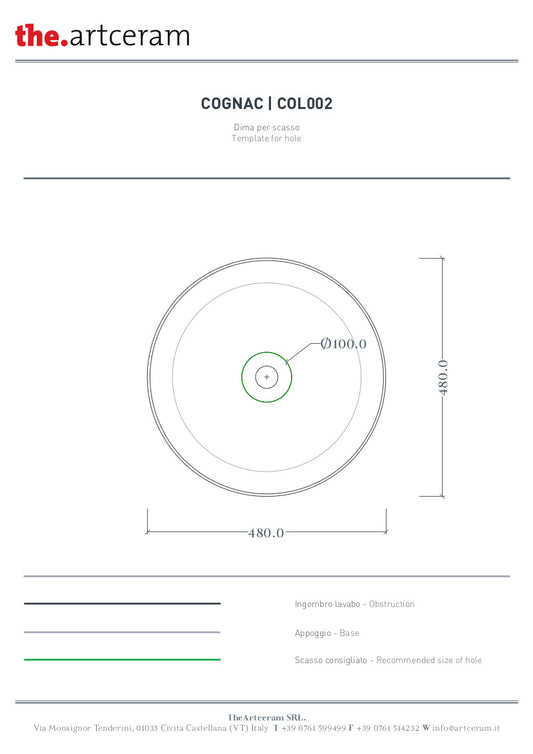 Cognac 48 Marmi & Graniglie Aufsatzwaschbecken