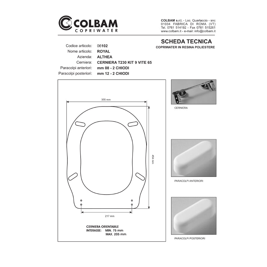 Siège de toilette compatible Royal