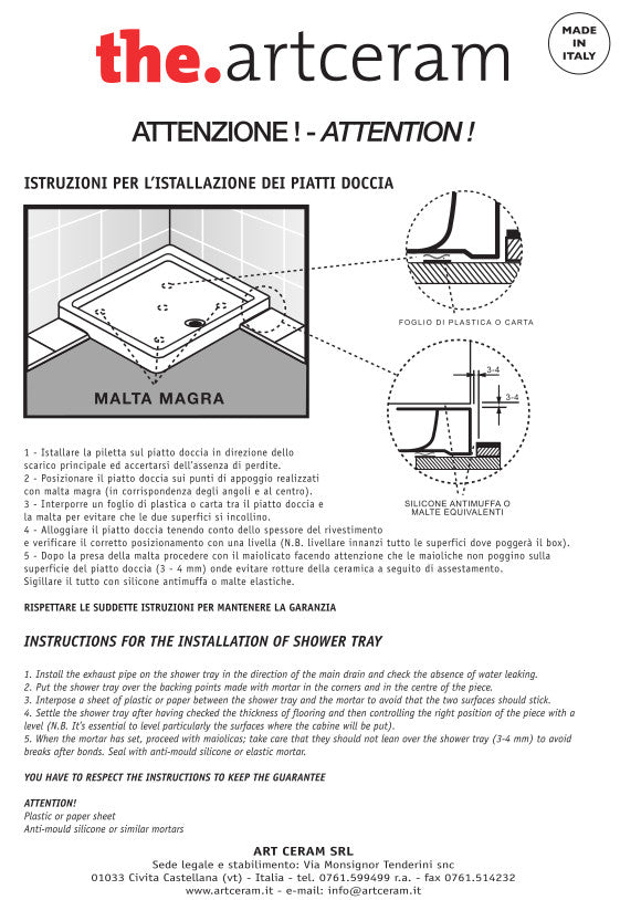 Receveur de douche 100x70 H3 Lapis
