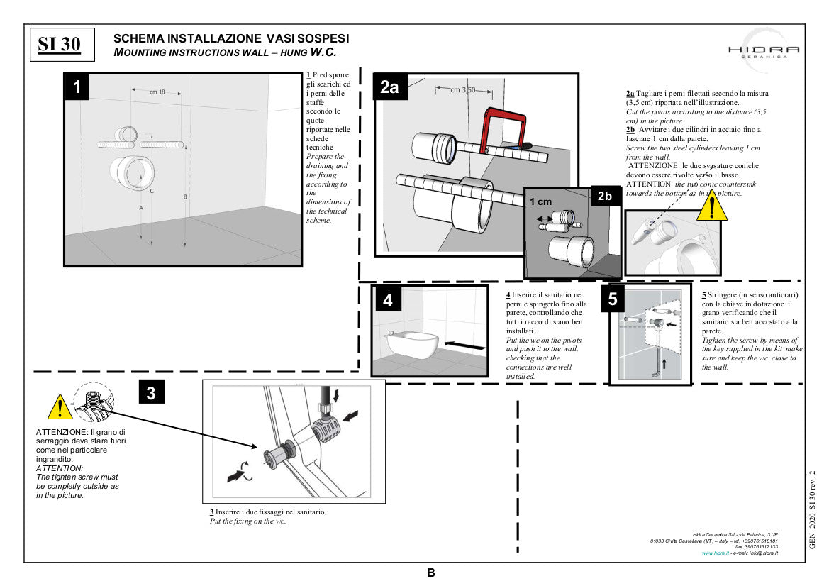 Bidet sospeso Giò Evolution