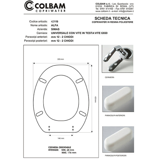 Alfa/Beta-kompatibler Toilettensitz