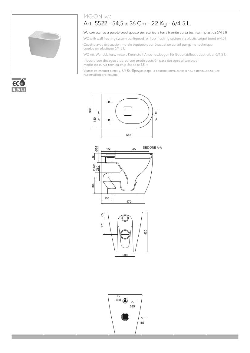 Sanitari a terra Moon