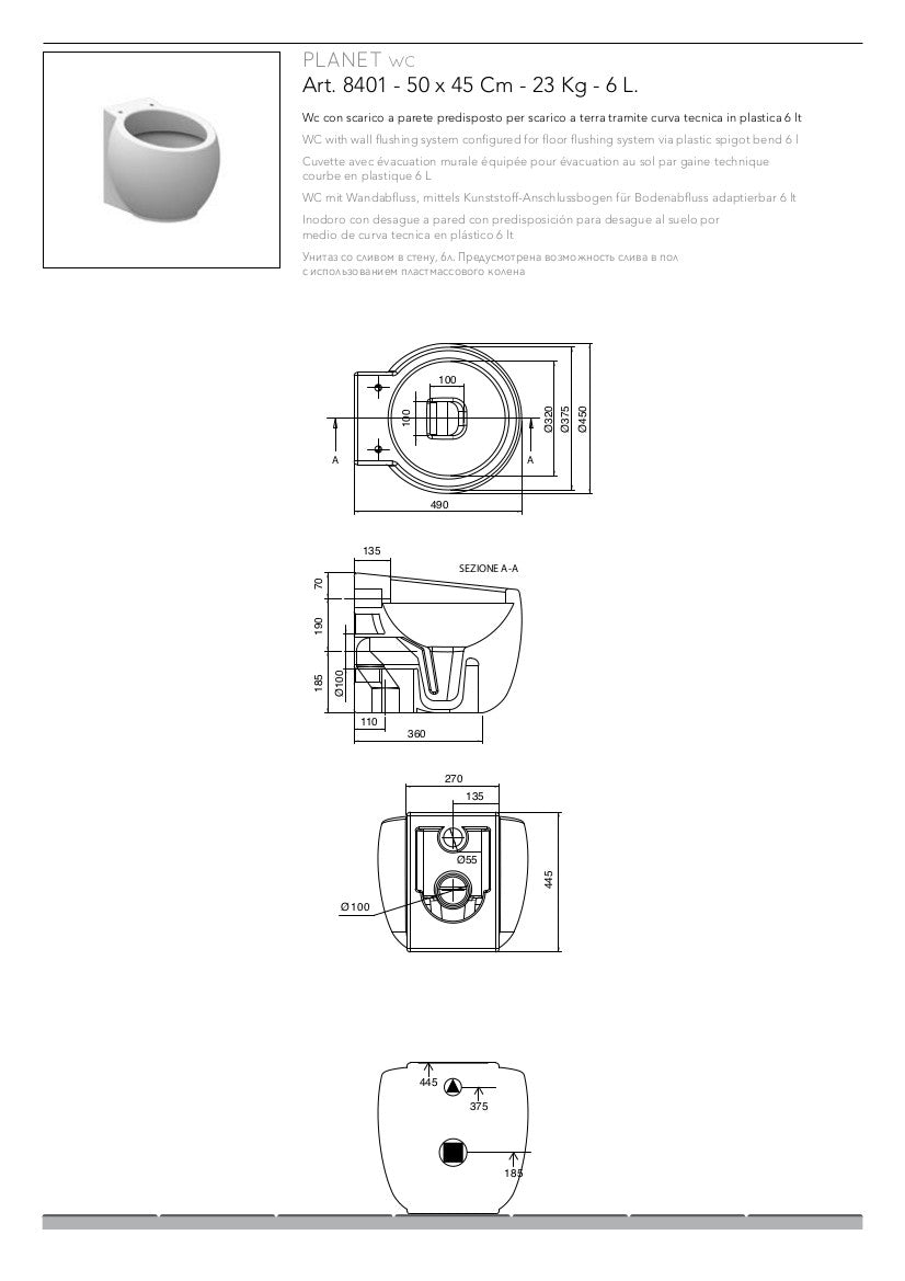 Sanitari a terra Planet
