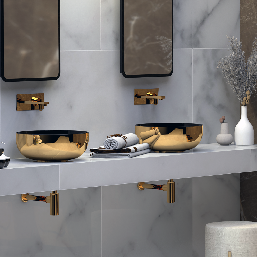 Vasque à poser sphérique 44x17 cm