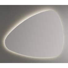 Spiegel aus poliertem Draht, Form 100x85 cm, grauer Kunststoffrahmen.