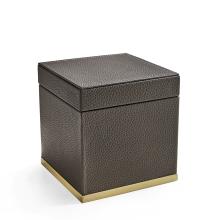 Quadratische Box Milano Matt-satinierte Bronze