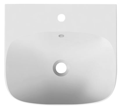 Lavabo à poser ou suspendu en forme de lune