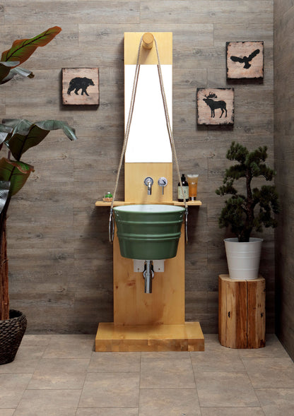 HOLZBODENKONSTRUKTION MIT SPIEGELSCHACHT BACILE