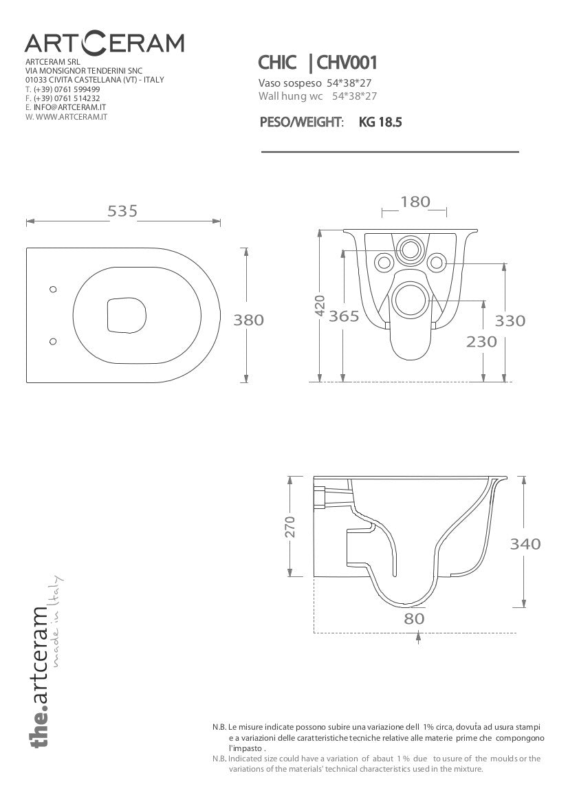 Elegante, wandhängende Toilette ohne Spülrand