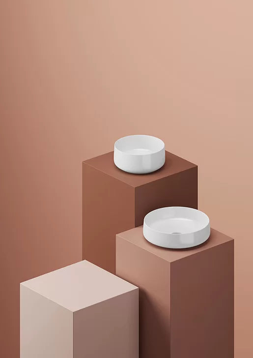 Cognac 48 Marmi &amp; Graniglie Aufsatzwaschbecken