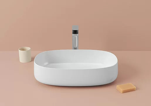 Aufsatzwaschbecken 55x35 Cognac Marmi &amp; Graniglie