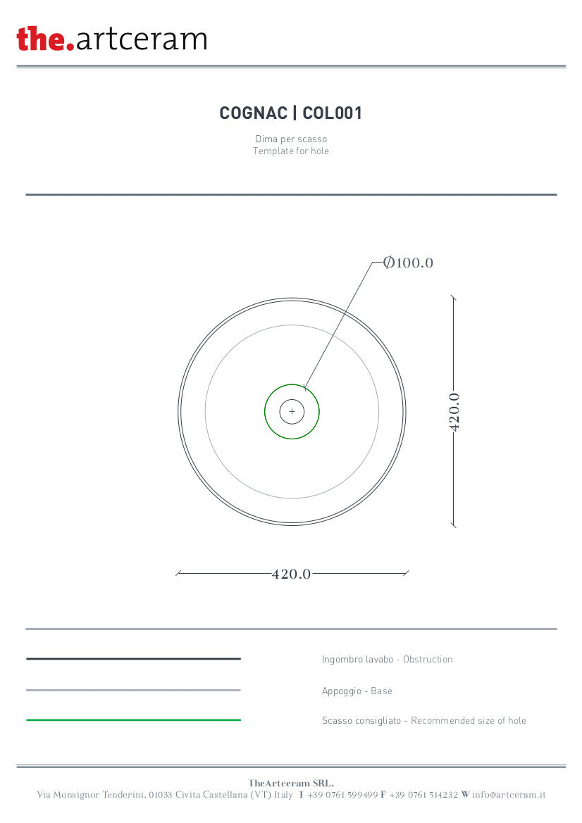 Cognac 42 Marmi &amp; Graniglie Aufsatzwaschbecken