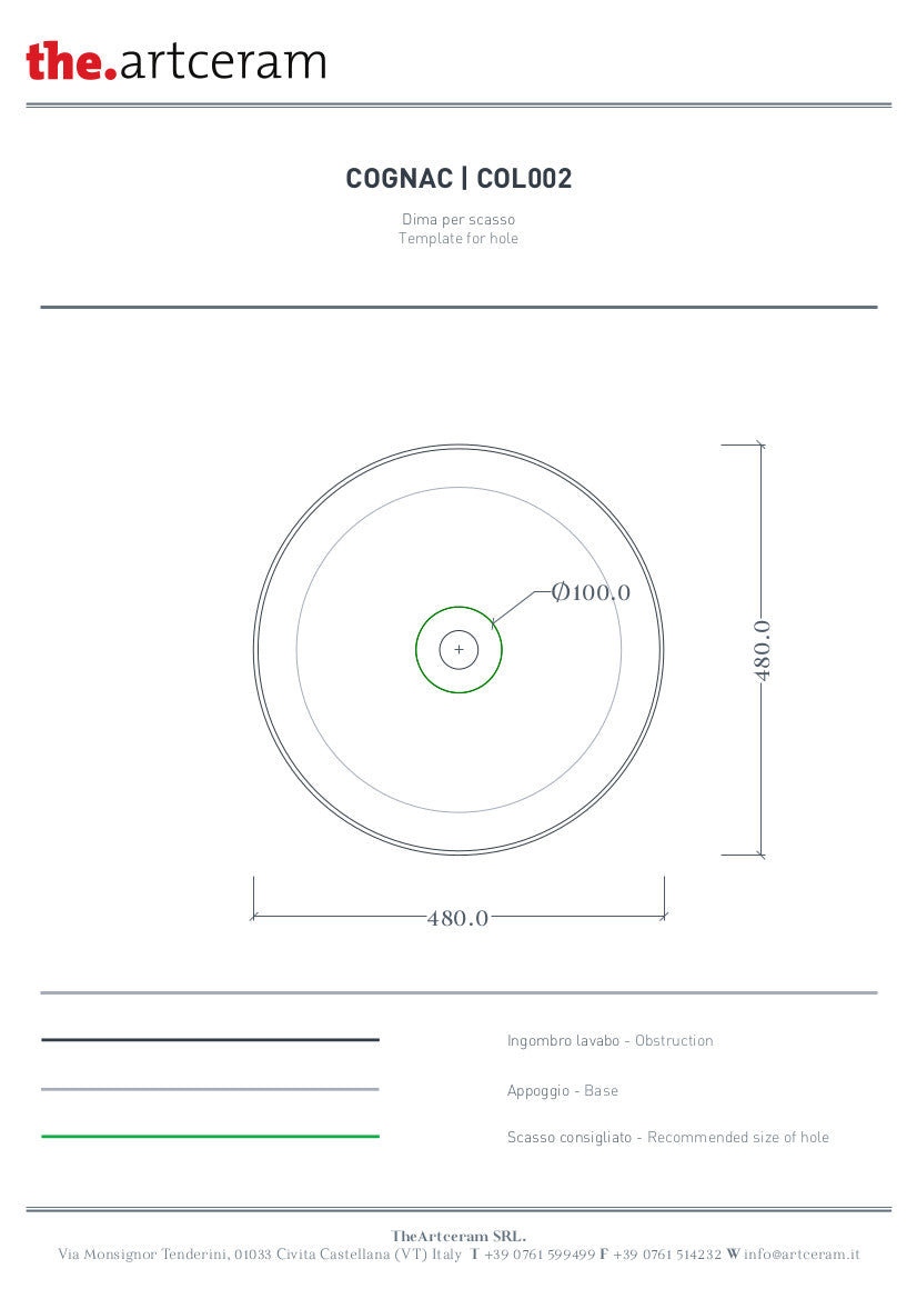 Cognac 48 Marmi &amp; Graniglie Aufsatzwaschbecken