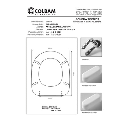 Siège de toilette compatible Alessandra