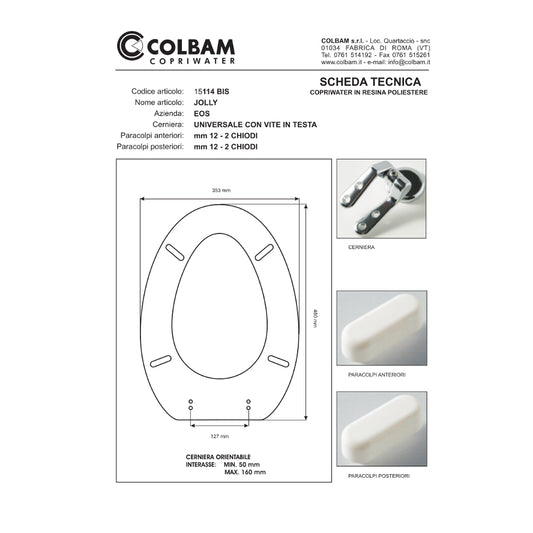 Copriwater Compatibile Jolly