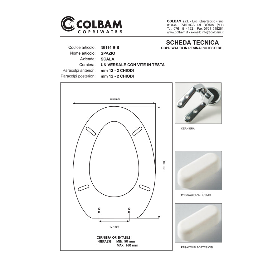 Platzkompatibler Toilettensitz