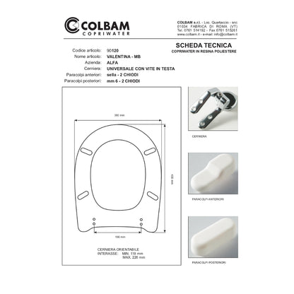 Siège de toilette compatible Valentina/Valentina MB
