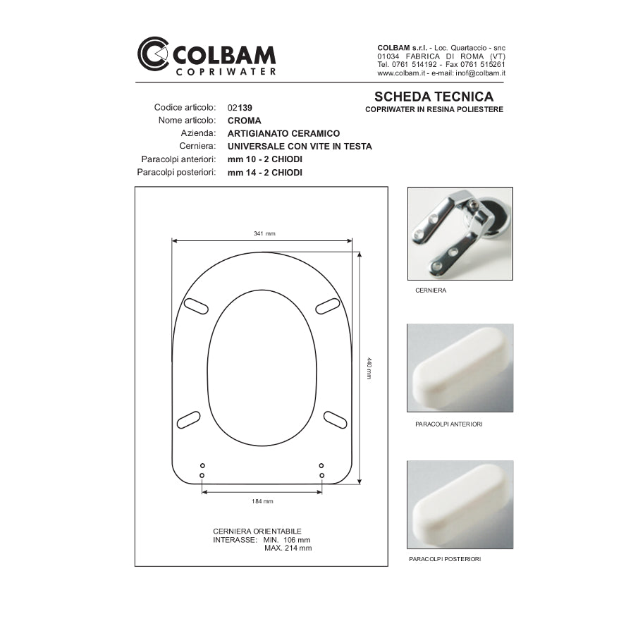 Copriwater Compatibile Croma