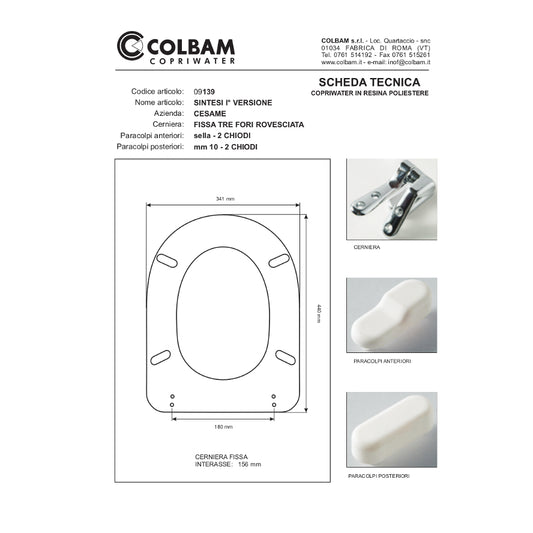 Copriwater Compatibile Sintesi Prima Versione