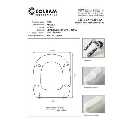 Siège de toilette compatible Angela