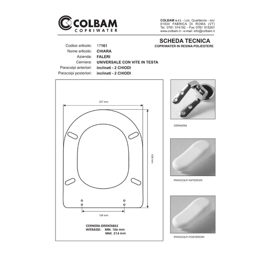 Siège de toilette compatible Chiara