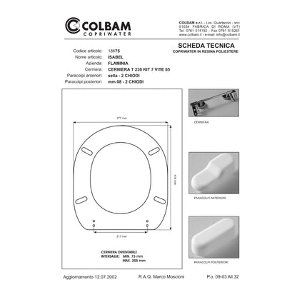 Siège de toilette compatible Isabel