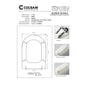 Siège de toilette compatible Onda