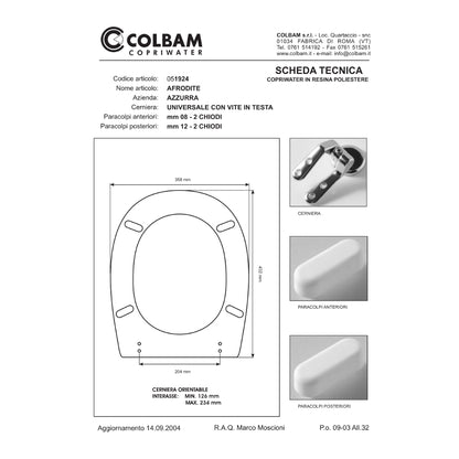 siège de toilette compatible Afrodite/Midas