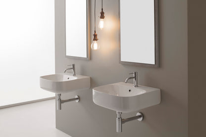 Lavabo à poser ou suspendu en forme de lune