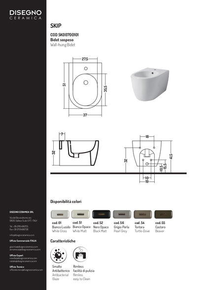 Verzichten Sie auf das wandhängende Bidet.