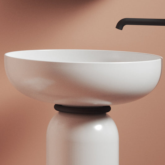 Säulenring mit Jolie-Chrom-Gewindeablauf