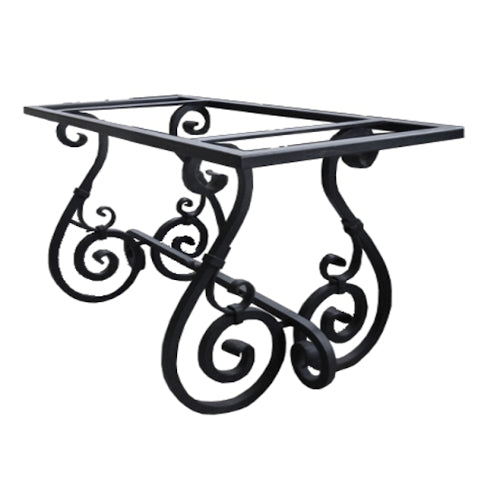 Base in ferro tonda o rettangolare Chiave di Violino