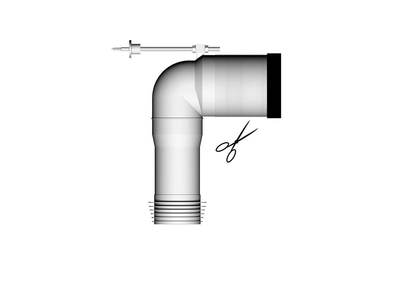 Courbe technique des toilettes Scarabeo