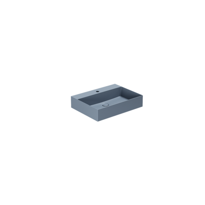 Lavabo appoggio/sospeso monoforo cm 60x45 Elegance Squared