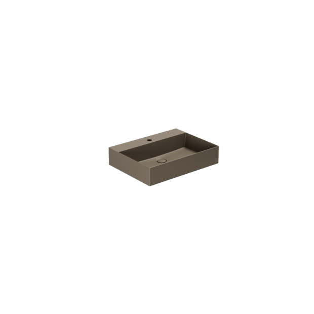 Lavabo appoggio/sospeso monoforo cm 60x45 Elegance Squared