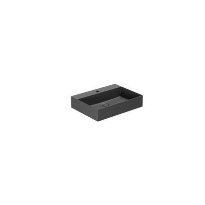 Lavabo appoggio/sospeso monoforo cm 60x45 Elegance Squared