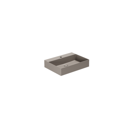 Lavabo appoggio/sospeso monoforo cm 60x45 Elegance Squared