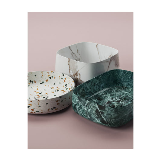 Aufsatzwaschbecken 68x35 Cognac Marmi &amp; Graniglie