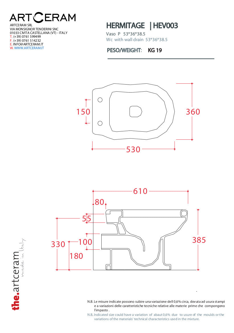 Vaso a terra Hermitage
