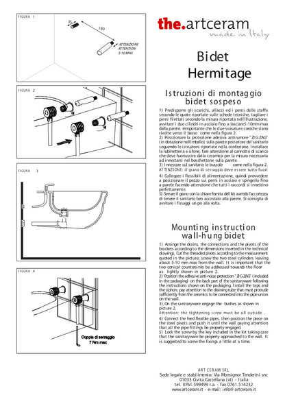 Hermitage Wandbidet