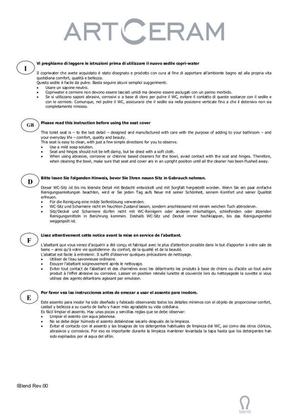 Housse de siège de toilette Blend