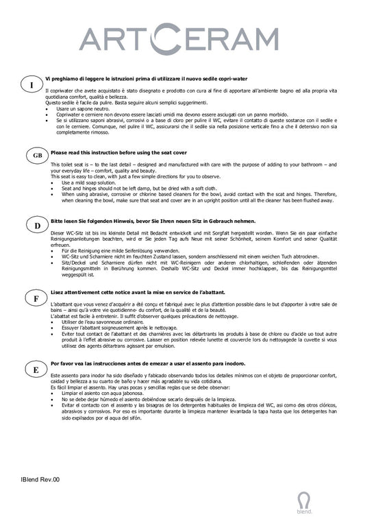 WC-Sitzbezug aus Blend