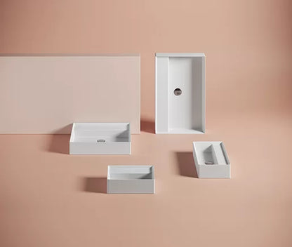 Lavabo suspendu/à poser 75 x 48 cm à marches