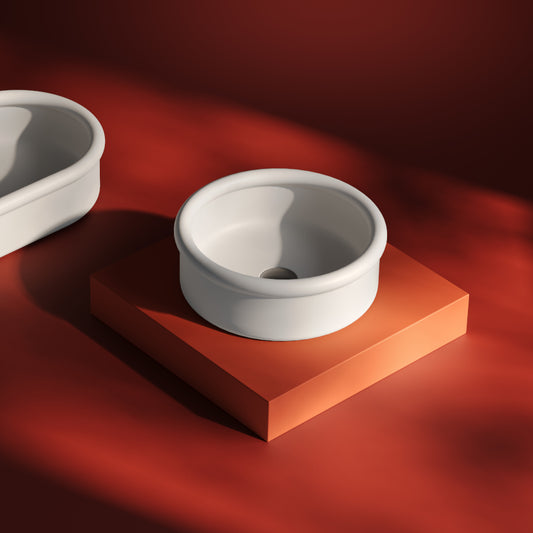 Brera rundes Aufsatzwaschbecken 43 x 15 cm