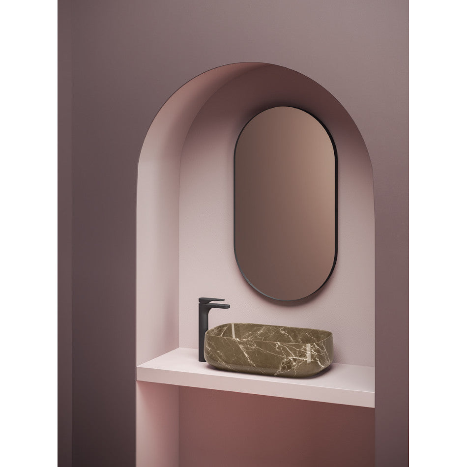 Lavabo Appoggio 68x35 Cognac Marmi & Graniglie