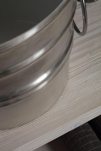 MOBILE DA TERRA IN LEGNO CON CASSETTONE