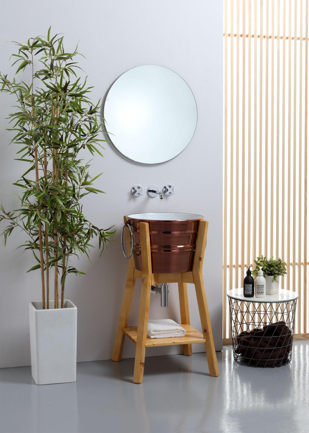 46,5 cm Keramikwaschbecken