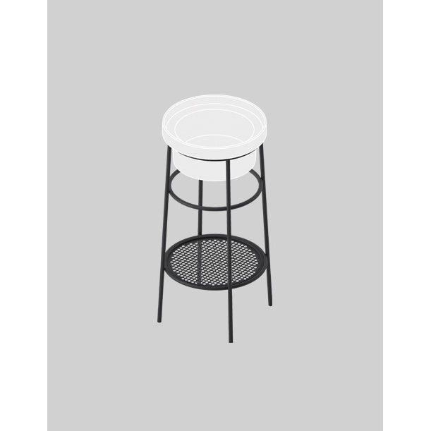 Rundes Waschbecken mit 40 cm Durchmesser, nicht maßstabsgetreu