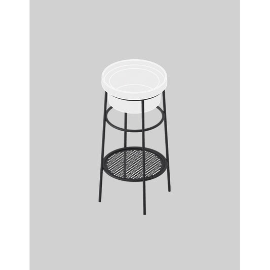 Rundes Waschbecken mit 40 cm Durchmesser, nicht maßstabsgetreu