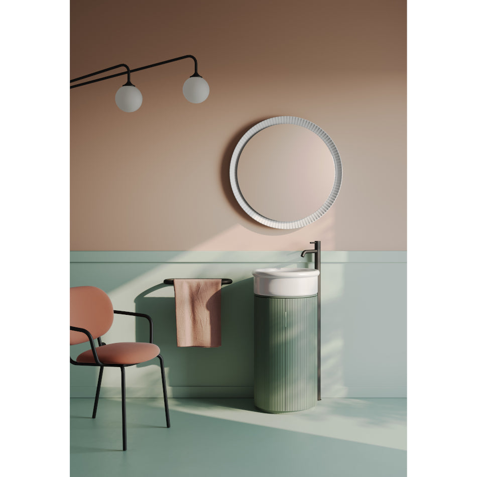 Meuble rond H72 cm pour vasques à poser Opera